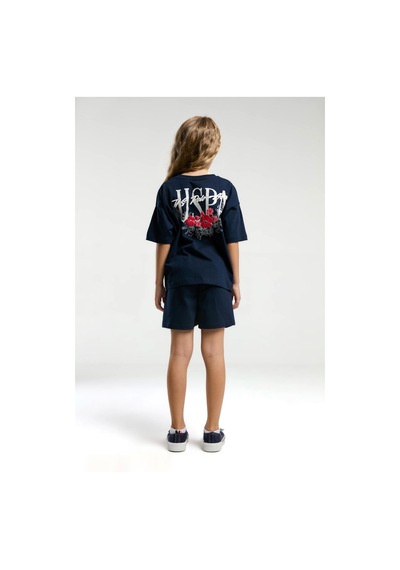 U.s. Polo Assn. 2072 Garson Çiçek Desenli Kız Çocuk Lacivert Bisiklet Yaka Kısa Kollu Şort Pijama Takım Lacıvert U.s. Polo Assn. 2072 Garson Çiçek Desenli Kız Çocuk Lacivert Bisiklet Yaka Kısa Kollu Şort Pijama Takım Lacıvert