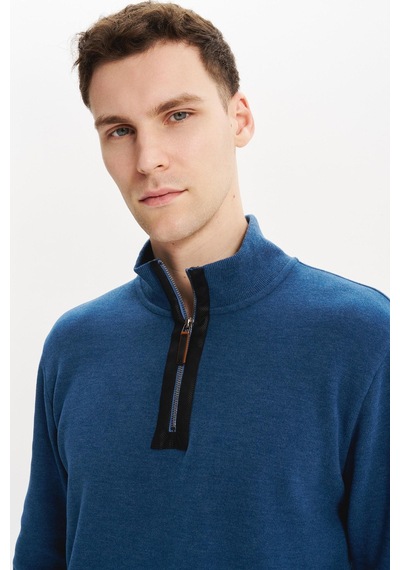 AR-MA Arma Erkek Regular Fit Yarım Fermuar Dik Yaka Sweatshirt Selanik Örme %65 Pamuk %35 Polyester K30554698102 Mavi AR-MA Arma Erkek Regular Fit Yarım Fermuar Dik Yaka Sweatshirt Selanik Örme %65 Pamuk %35 Polyester K30554698102 Mavi