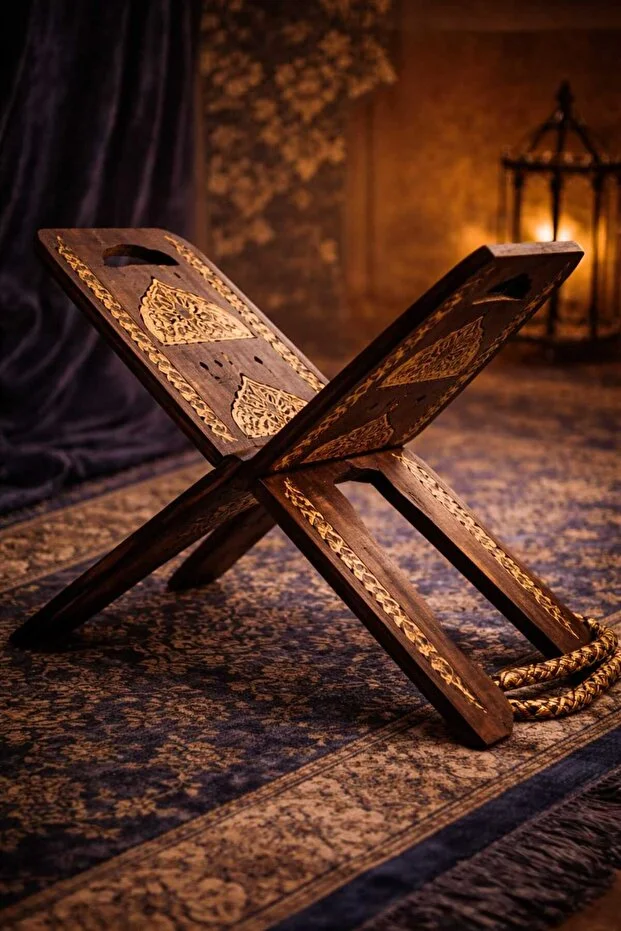 Banum Luxury Lüx El İşçiliği Ceviz Ağacından Orta Boy Kuran Okuma Rahlesi Koyu Kahverengi Banum Luxury Lüx El İşçiliği Ceviz Ağacından Orta Boy Kuran Okuma Rahlesi Koyu Kahverengi