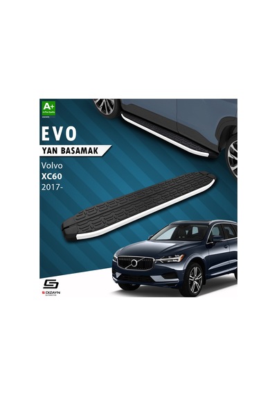 S-dizayn Volvo Xc60 2 Evo Aluminyum Yan Basamak 193 Cm 2017 Üzeri A+ Kalite