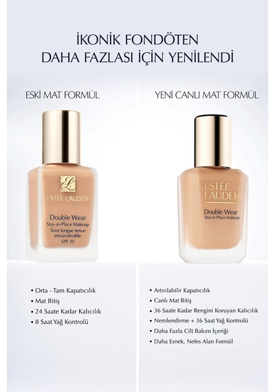 Double Wear Stay-in-place Fondöten Spf10 Canlı Mat Bitiş 2w1 Dawn 30ml 2W1 Dawn