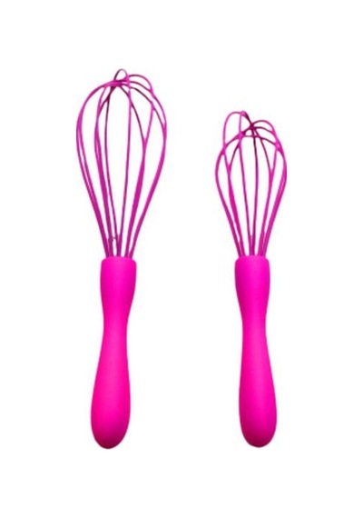 2'li Slikon Ergonomik Çırpıcı Karıştırıcı Yumurta Çırpıcı Pasta Sos Çırpıcı Silikon 2 Tr Bulaşık Mak Diğer