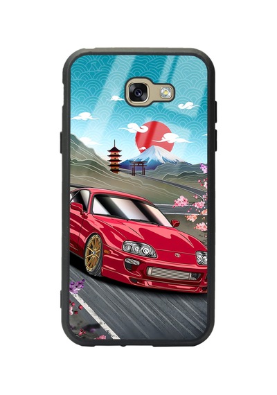 Samsung Uyumlu A7 2017 Supra Tasarımlı Glossy Telefon Kılıfı Çok Renkli