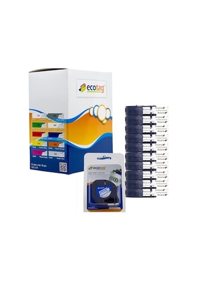 Dymo 12268 Letratag Muadili Plastik Şerit Etiket Şeffaf 12 Mm X 4 M 10'lu Paket