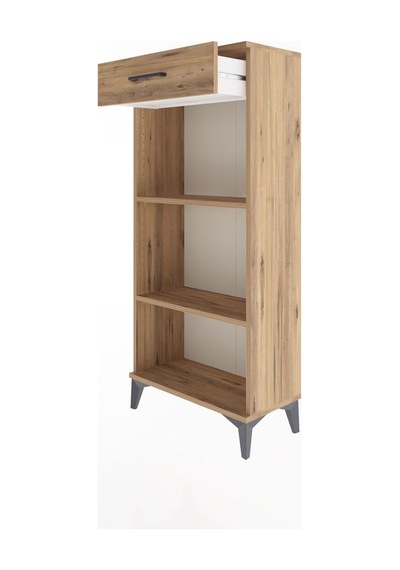 Arges Dolap 2 Raflı Tek Çekmeceli 60x30x134 Çam-çam Atlas Çam