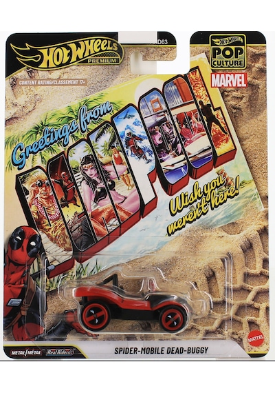 Hot Wheels Pop Culture Malver Spider-mobile Dead-buggy - Deadpool Kırmızı