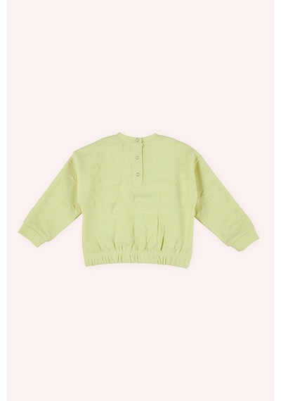 Kız Bebek Yeşil Sweatshirt Çok Renkli
