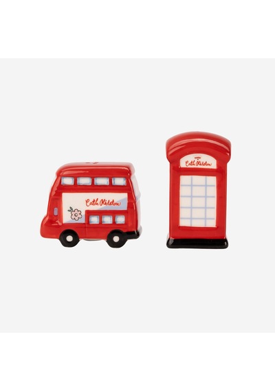 London Kırmızı Stoneware Tuzluk Ve Biberlik 12,5x5,5x9 Cm