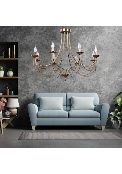 Avize Çarşısı Daylight 8 Kollu Avize Eskitme