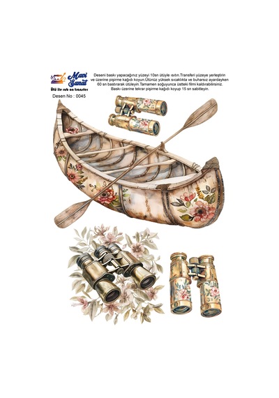 Mavi Sanat Ütü İle Rub On Transfer Kağıdı A4 Model No: 0045
