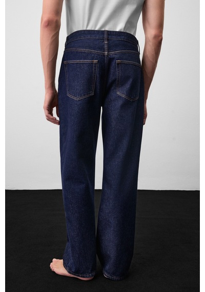 Grımelange Grimelange Ryder Erkek Loose Fit Koyu Lacivert Jeans