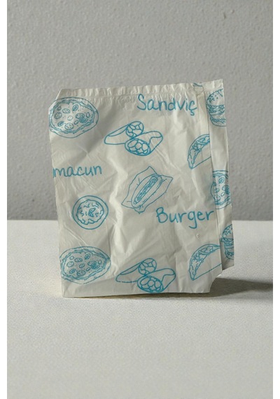 13x13 Cm Kalın Hışır Hamburger Poşeti - 2000 Adet - Hijyenik Burger, Tost Ve Sandviç Kılıfı