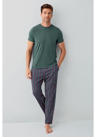Arnetta Erkek Yeşil Pijama Takım 5274-49518 Yeşil