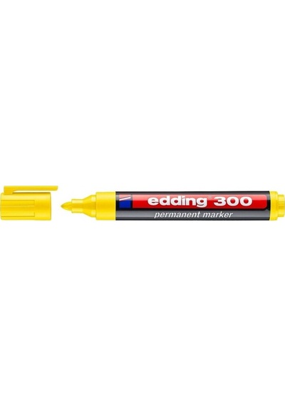 Edding Markör Permanent 10 Adet Yuvarlak Uçlu 1.5-3 Mm Sarı 300