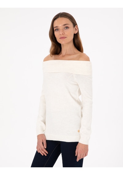 Pierre Cardin Kadın Ekru Kazak /triko 50290587-vr019 Ekru