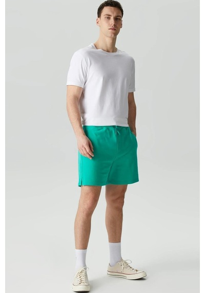 Stba Soon To Be Announced Logo Classic Men's Short Erkek Pamuk Şort Yeşil