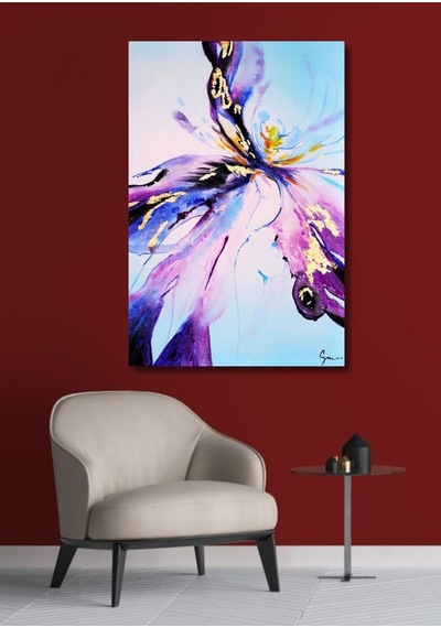 Soyut El Yapımı Yağlı Boya Tablo 75x103cm