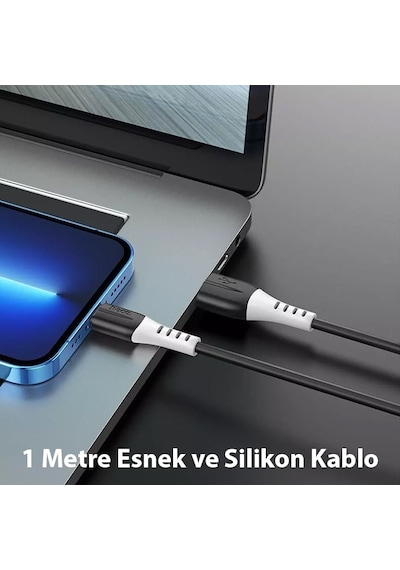 Hoco X82 Lightning To Usb 2.4 A Silikon Data Şarj Kablo