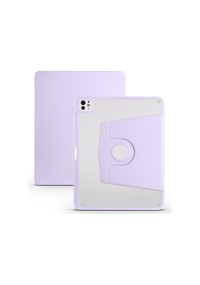 Apple Uyumlu iPad Pro 12.9 3./4./5./6. Nesil Kılıf Termik Kalem Bölmeli Dönebilen Standlı Kılıf 2018-2022