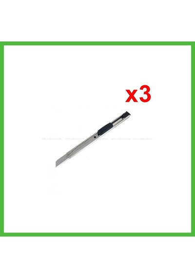 Vaveni Metal Dar Maket Bıçağı İnce Falçata 9mm 3 Adet Arz