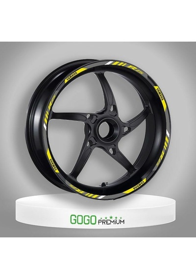 Reflektör Sarı Baskı Yamaha R25 Uyumlu 1 Set Jant Şeridi