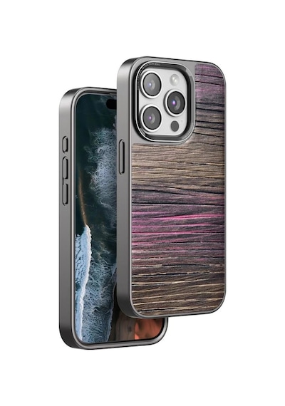 Venco Apple iPhone Uyumlu 15 Pro Max Wave Kapak - Pembe İtdark17498