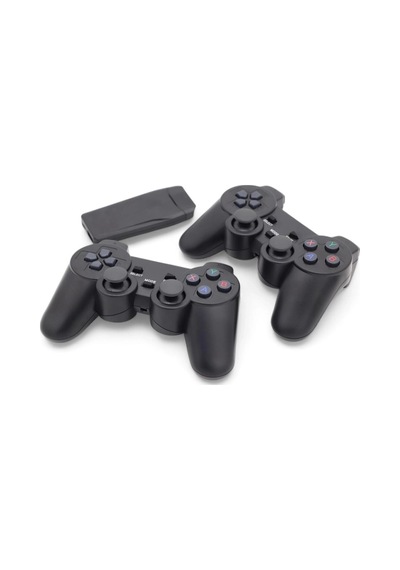 Siyah 2.4g Kablosuz Oyun Kolu Gamepad Çiftli Set Bluetooth Özelliği Olmadan - Elektronik