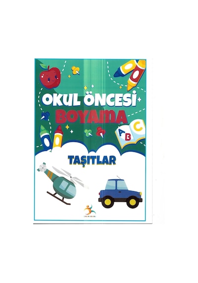 Okul Öncesi Taşıtlar Boyama Kitabı, Eğitici Aktivite Seti, 3-6 Yaş Arası