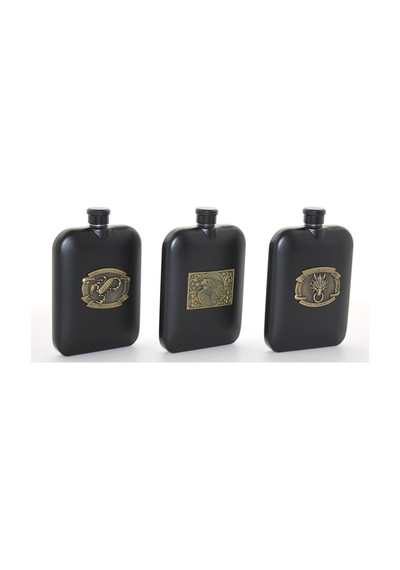 5 Adet Paslanmaz Çelik Matara Kabartmalı Tasarım, Cep Boyu 6 Oz, Tekli Portatif Kullanım, Hip Flask Ve Flask
