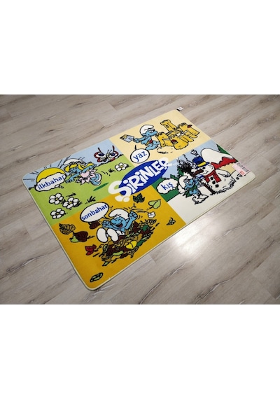 Şirinler Saray Kids Buklejel 3176L Çocuk Halısı 100X150 Cm Çok Renkli