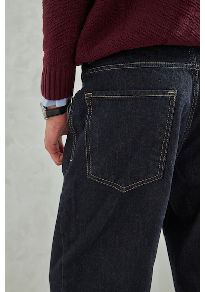 Erkek Ekstra Baggy Jean Pantolon Lacivert