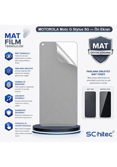 Moto G Stylus 5g Uyumlu Ön Yüzey Mat Hidrojel Ekran Koruyucu 99681389