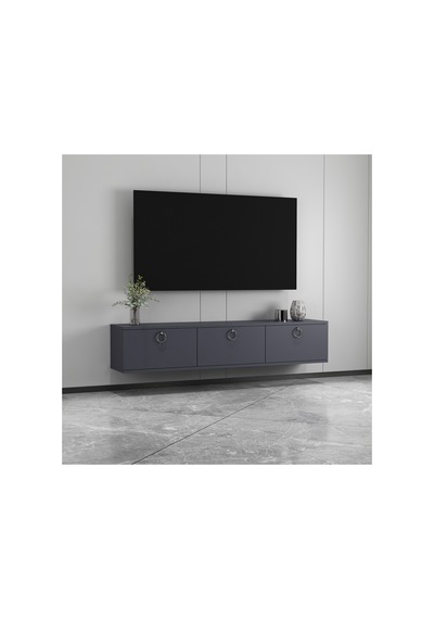 Sıla 150 Cm Duvara Monte Tv Ünitesi Tv Sehpası Antrasit - Gümüş Antrasit-gümüş Sıla 150 Cm Duvara Monte Tv Ünitesi Tv Sehpası Antrasit - Gümüş Antrasit-gümüş