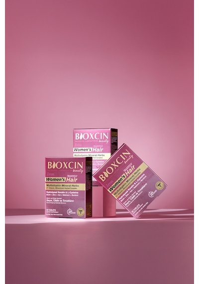 Bioxcin Womens Hair 30 Tablet - Keratin Kolajen Biotin Çinko Demir Selenyum Dul Avrat L Sistein Saç Vitamini