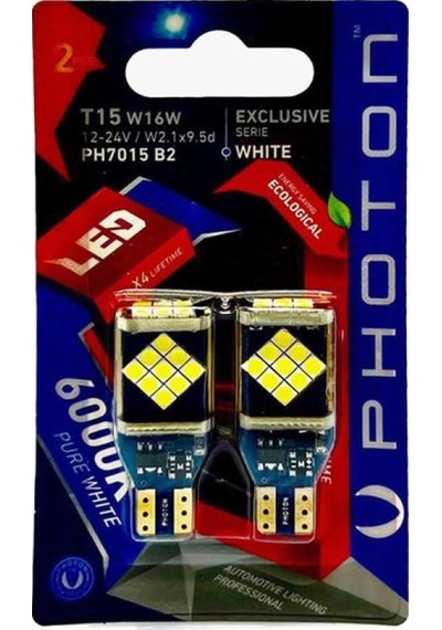 Unıversal T15 W16w 12-24v 24 Led Exclusıve Serie 2'li Blister - Photon Ph7015 B2