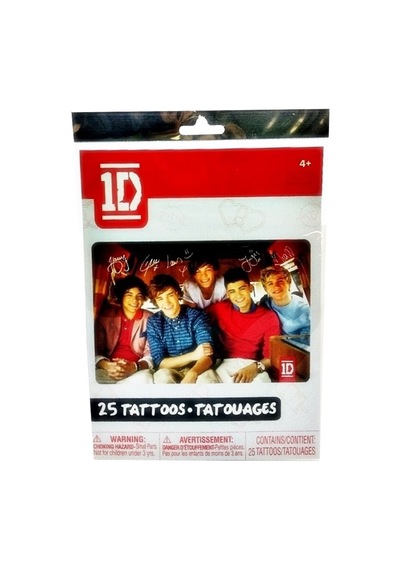 One Direction Dövme Seti 25 Adet Geçici Çocuk Dövmesi Eğlenceli Tattoo Seti 4+ Yaş
