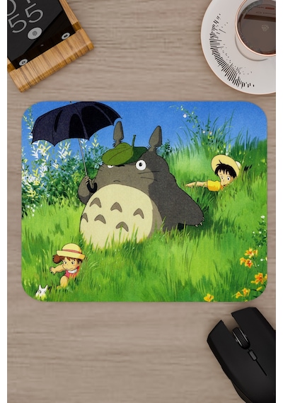 Totoro Anime V5 - 22x18 Gaming Kauçuk Kaymaz Taban Mouse Pad Fare Altlığı