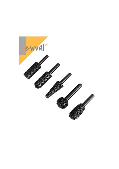 Hss 5 Adet 1/4 '' 6mm Shank Matkap Ucu Set Ağaç Oyma Törpü İşle