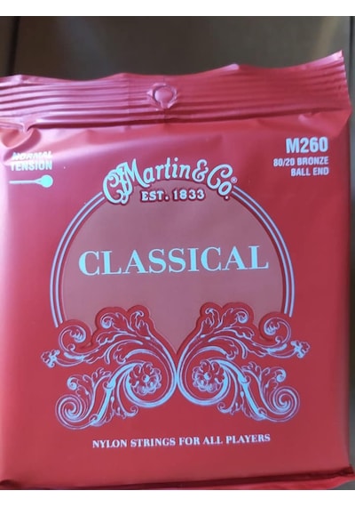 Martin Co M260 Normal Tansıon Klasik Gitar Tel Seti