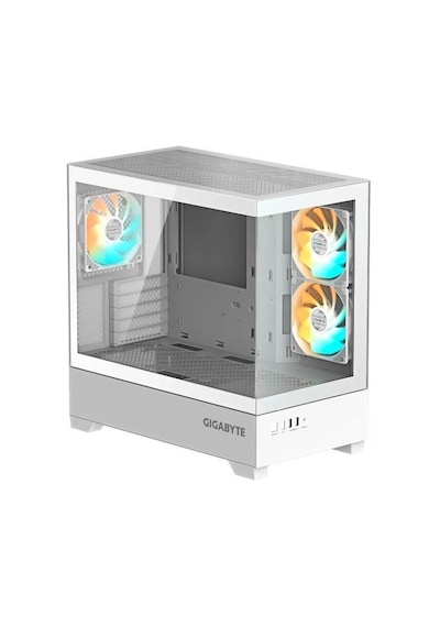 Gıgabyte Gb-c201pı Panoramık Gamıng Mıd-tower Pc Kasası Beyaz 360mm Sıvı Soğutucu Desteği