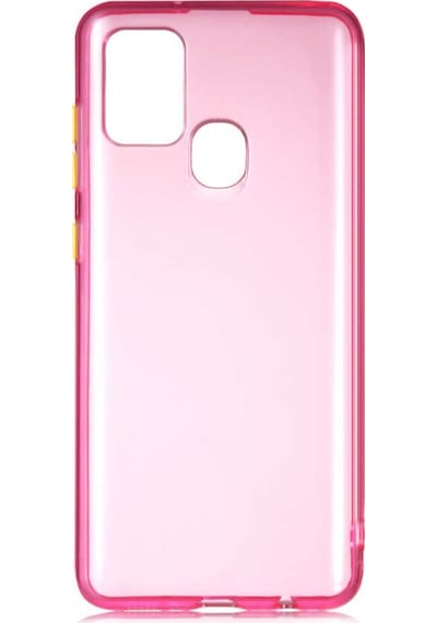 Samsung Uyumlu Galaxy A21S Kılıf Zore Bistro Kapak-Pembe