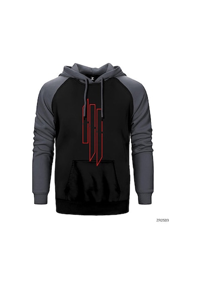 Skrillex Outline Sarı Renk Reglan Kol Sweatshirt / Hoodie