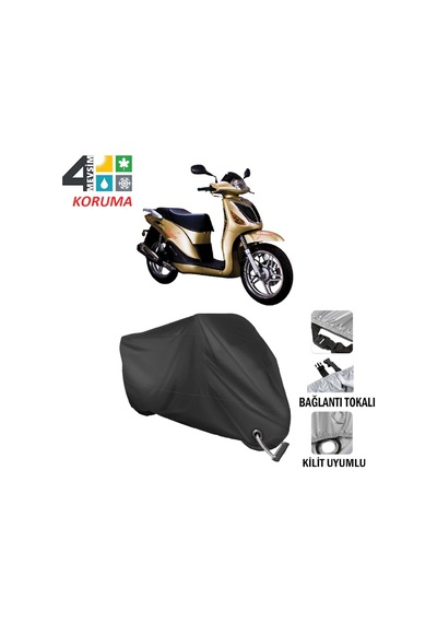 Dorado Arcon 150 Motosiklet Brandası ( Kilit Uyumlu - Siyah