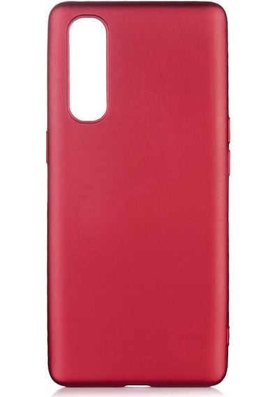 Noktaks - Oppo Uyumlu Oppo Reno 3 Pro 5g - Kılıf Mat Soft Premier Silikon Kapak - Mürdüm T13478 Mürdüm