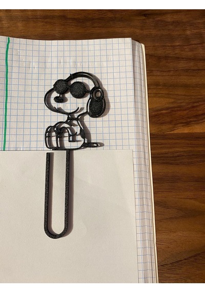 3d Baskı Gözlüklü Sevimli Köpek Figürlü Kitap Ayracı 4lü - - Siyah