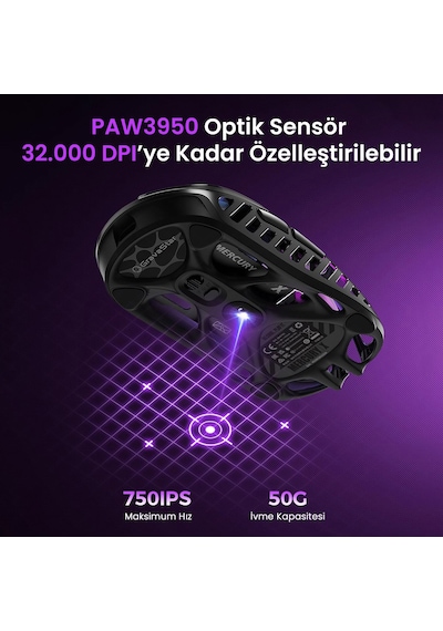 Gravastar K1 Pro Mekanik Gaming Klavye, X Kablosuz Optik Mouse Ve Mousepad Oyuncu Seti, Cyberflare Optik