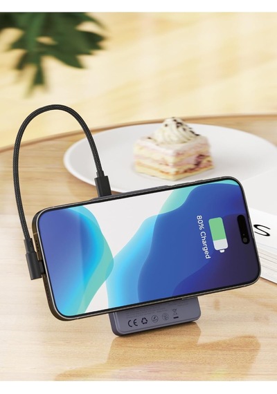 Fp38 5000 Mah Magsafe Kablosuz Powerbank 20w Pd Hızlı Şarj Manyetik Tutucu Usb-c & Çift Çıkış