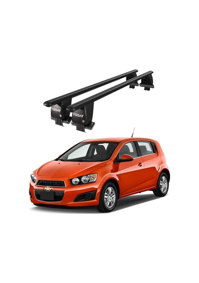 Royal Chevrolet Aveo / Sonic 2012 - 2016 Uyumlu Siyah Kilitli Ara Atkı Port Bagaj Tavan Barı