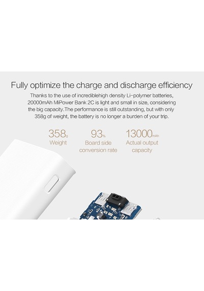 Xiaomi Mi 20.000 Mah 2c Hızlı Şarj Powerbank