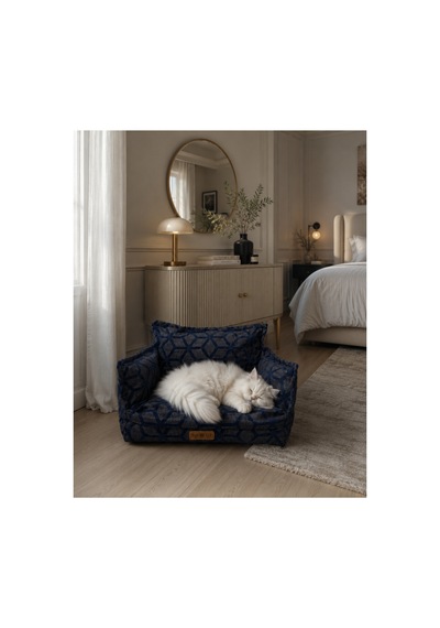 Kedi Ve Köpek Koltuğu Tamamen Fermuarlı Çıkarılabilir İç Minder Boncuk Elyaf Kaydırmaz Taban Kedi Ve Köpek Yatağı Altıgen 1616544069